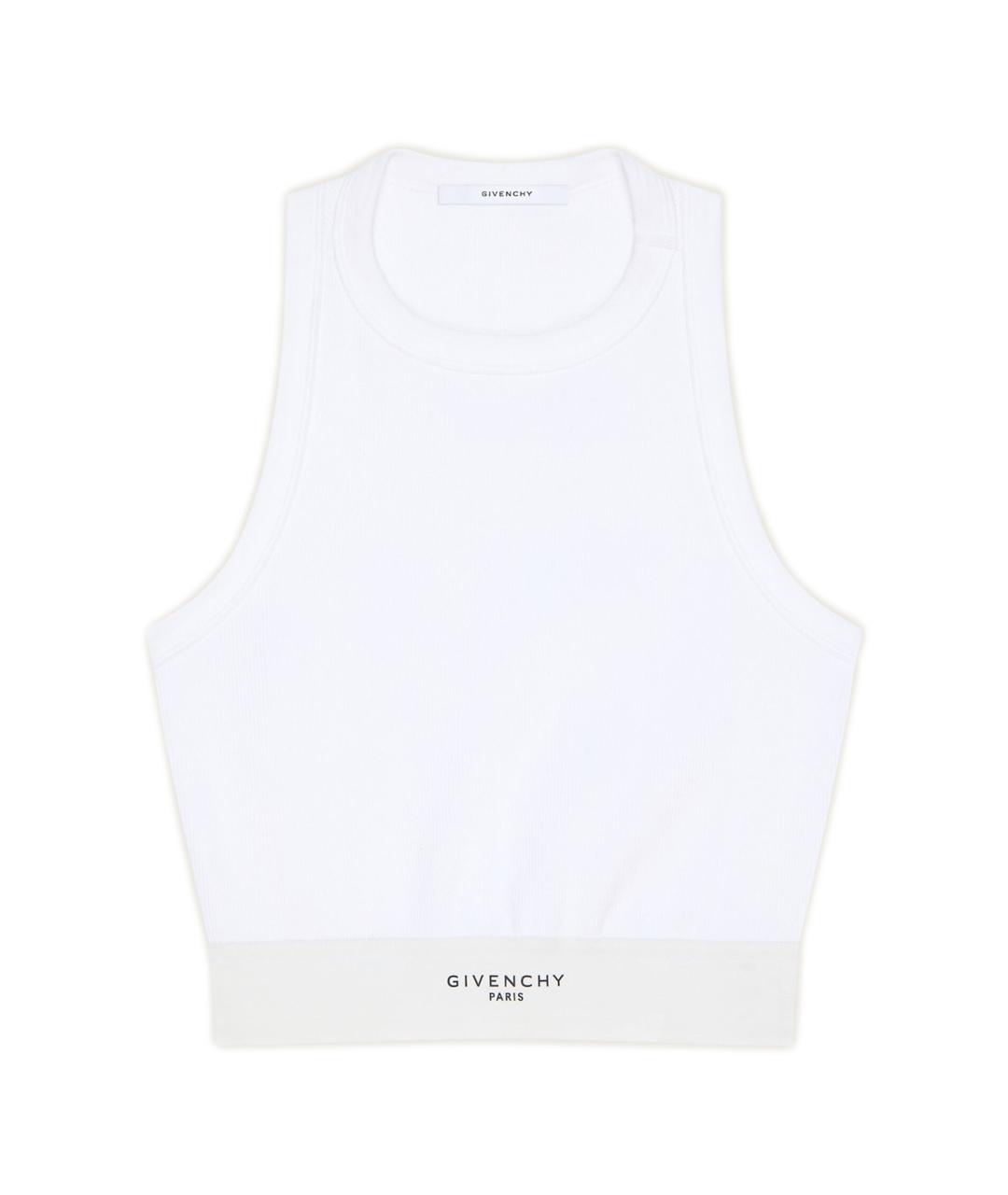 GIVENCHY Белая хлопковая майка, фото 1