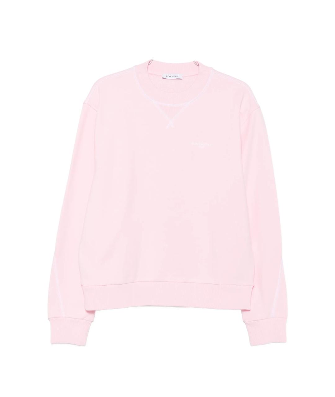 GIVENCHY Розовый хлопковый джемпер / свитер, фото 1