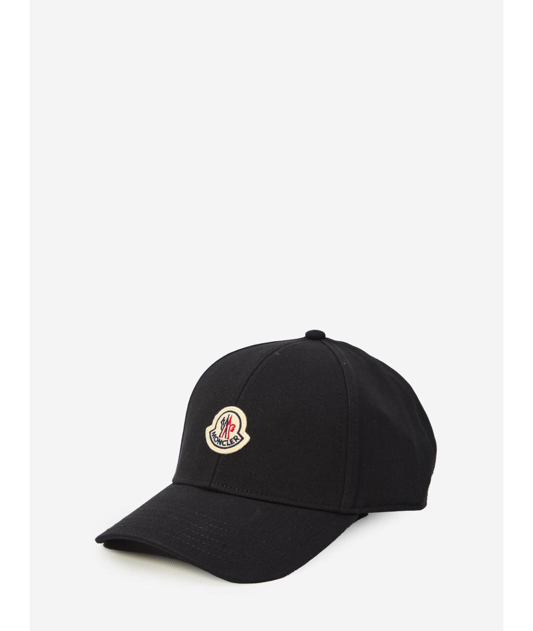 MONCLER Черная хлопковая кепка/бейсболка, фото 2