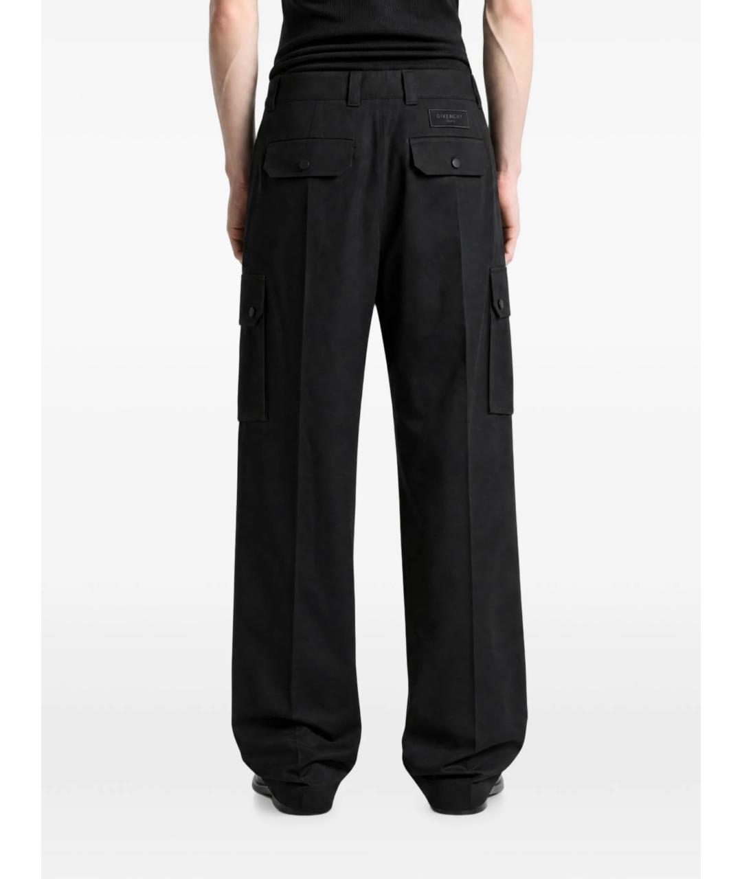 GIVENCHY Черные хлопковые повседневные брюки, фото 4