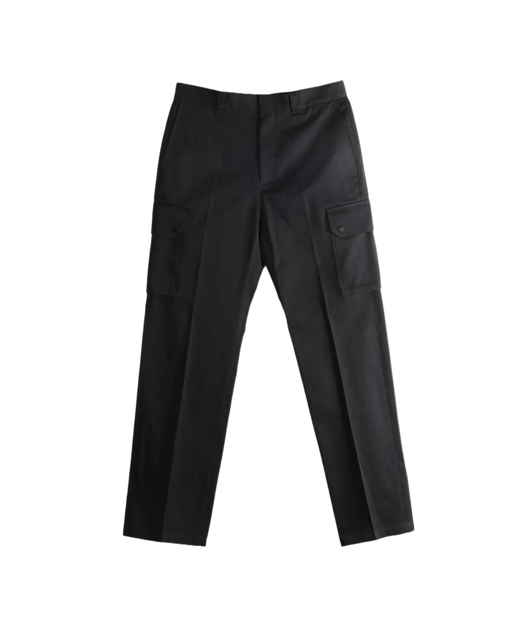 GIVENCHY Черные хлопковые повседневные брюки, фото 1