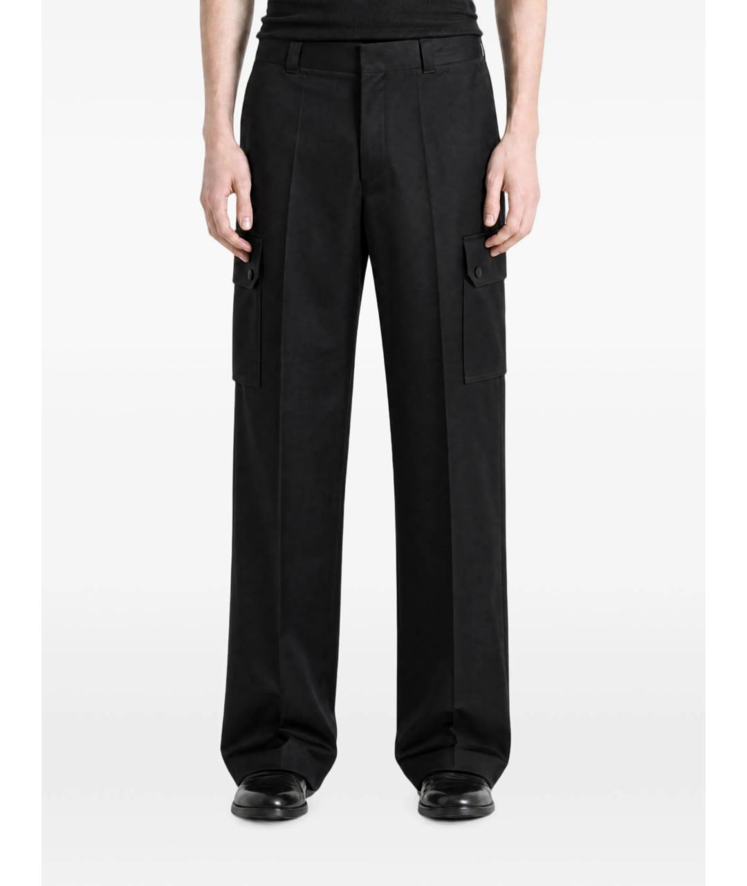 GIVENCHY Черные хлопковые повседневные брюки, фото 2