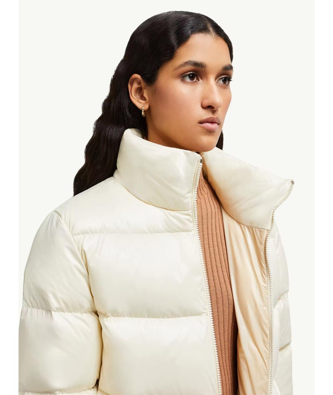 MONCLER Белая полиамидовая куртка, фото 7
