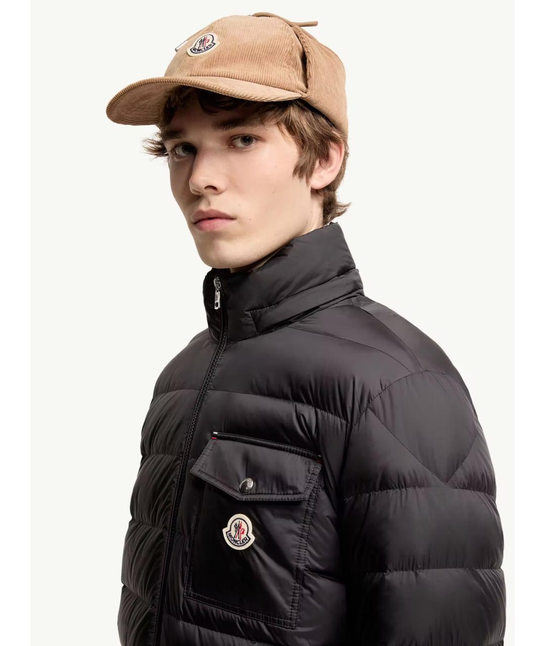 MONCLER Черная полиамидовая куртка, фото 6