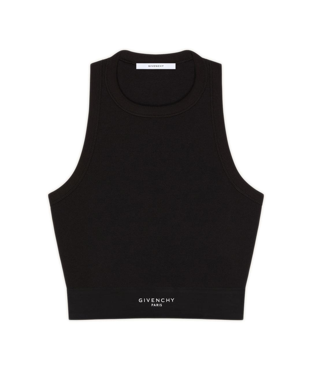 GIVENCHY Черная хлопковая майка, фото 1