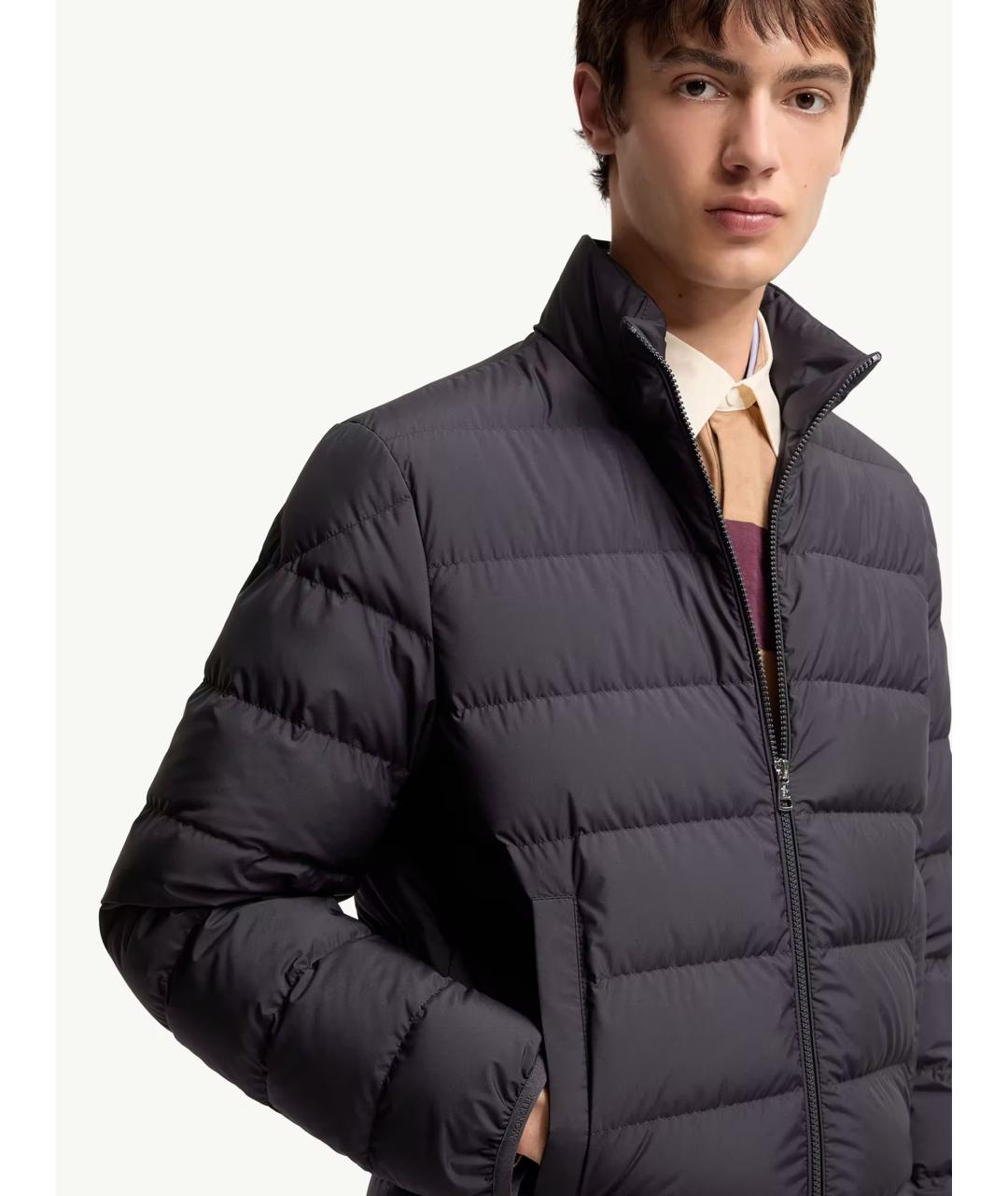 MONCLER Синяя полиамидовая куртка, фото 3