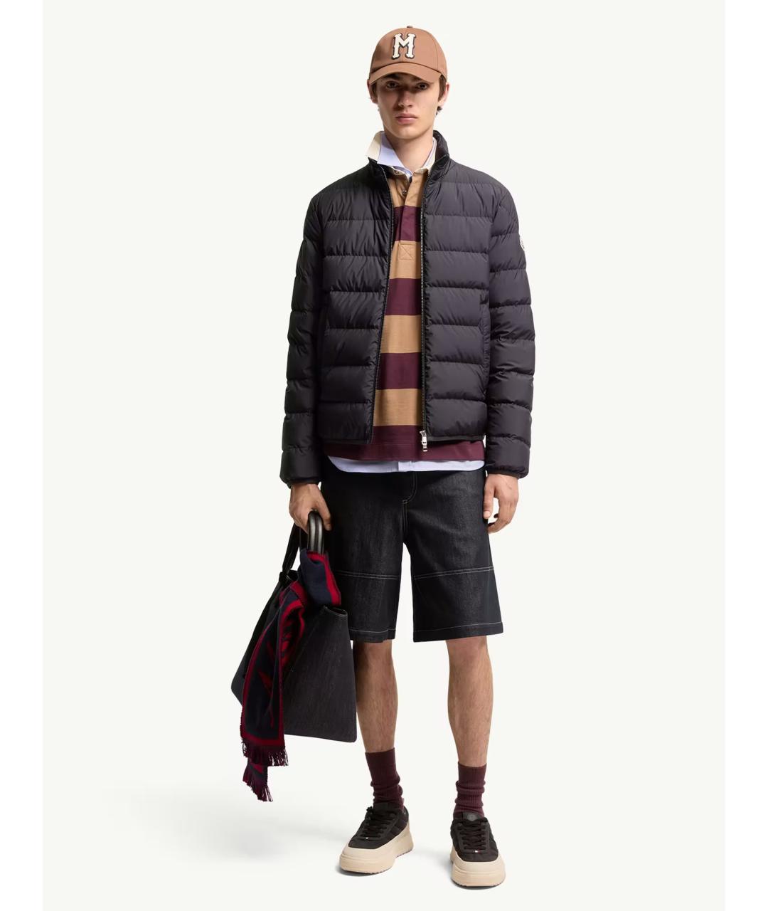 MONCLER Синяя полиамидовая куртка, фото 2