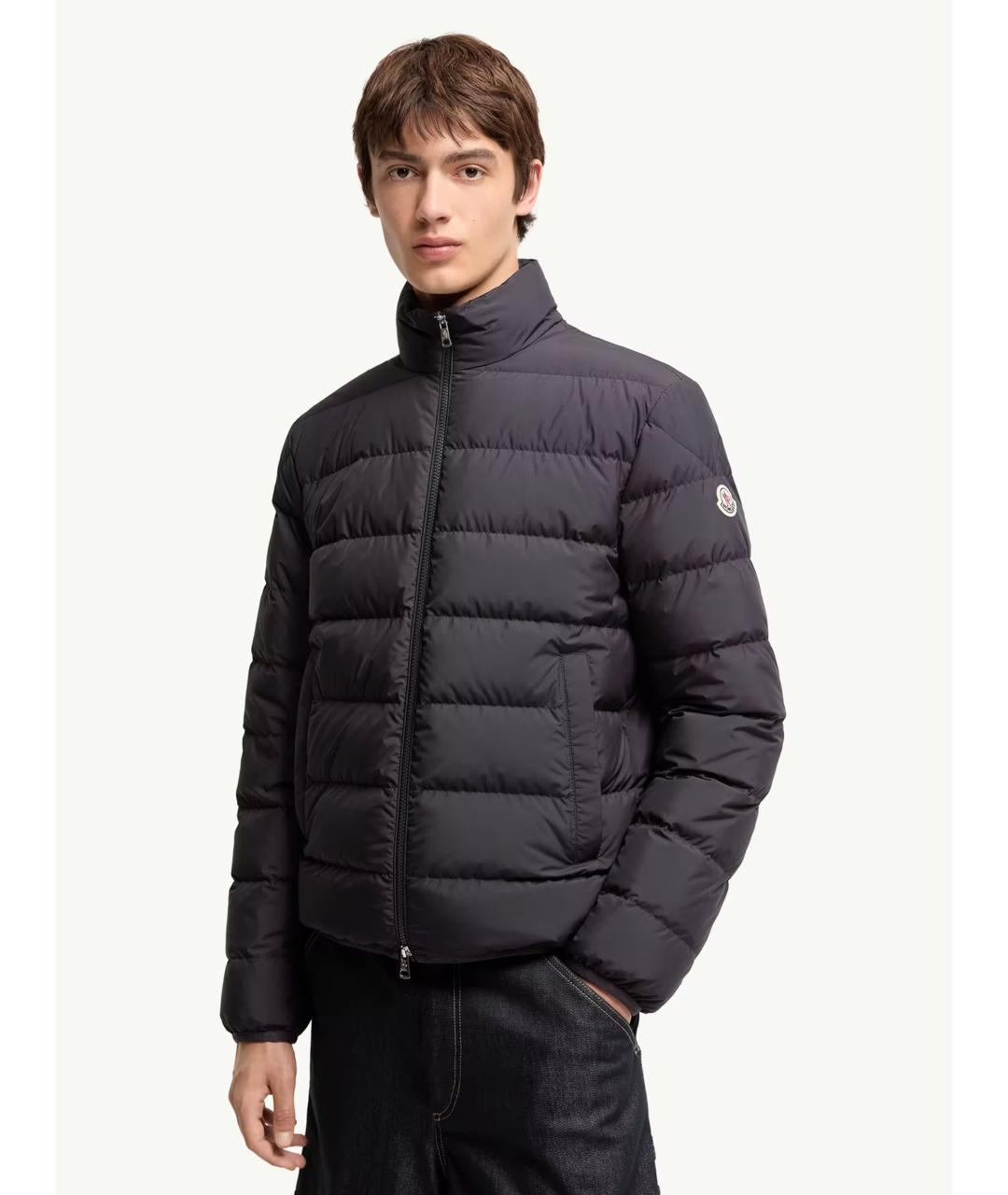 MONCLER Синяя полиамидовая куртка, фото 4