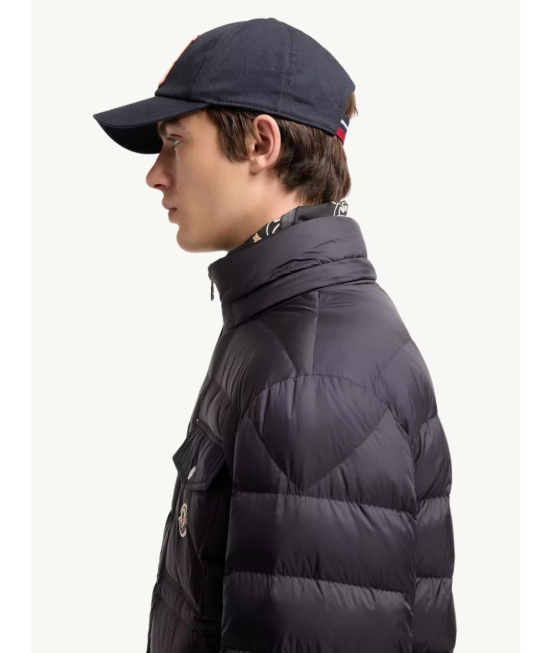 MONCLER Синяя полиамидовая куртка, фото 6