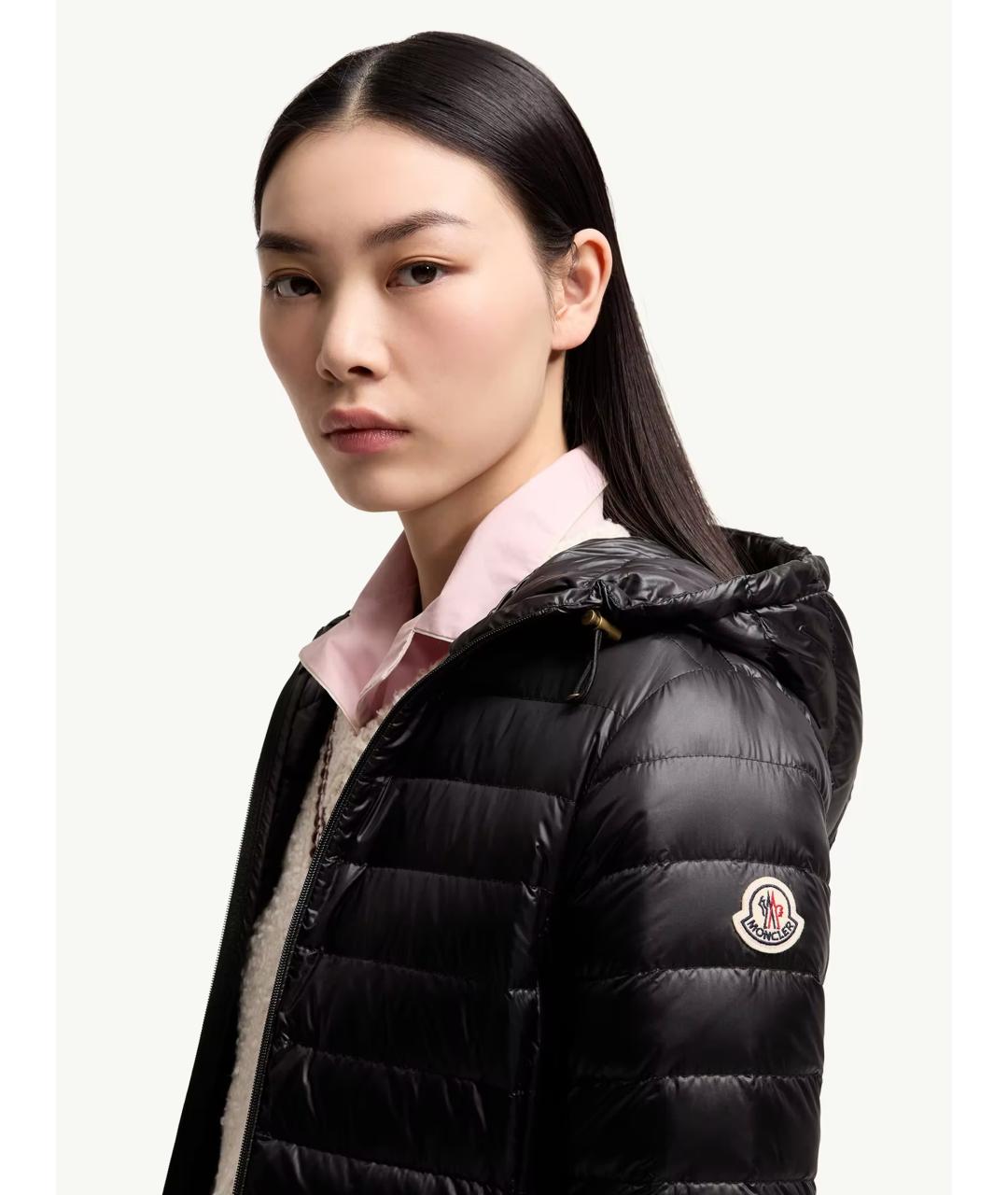 MONCLER Черная полиамидовая куртка, фото 6
