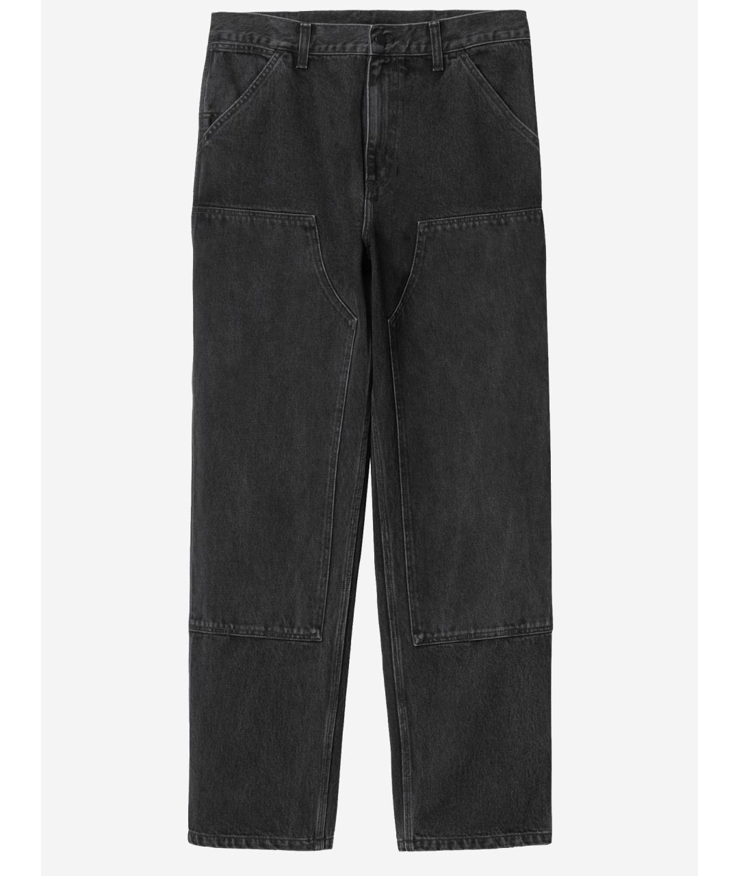 CARHARTT WIP Черные хлопковые прямые джинсы, фото 4