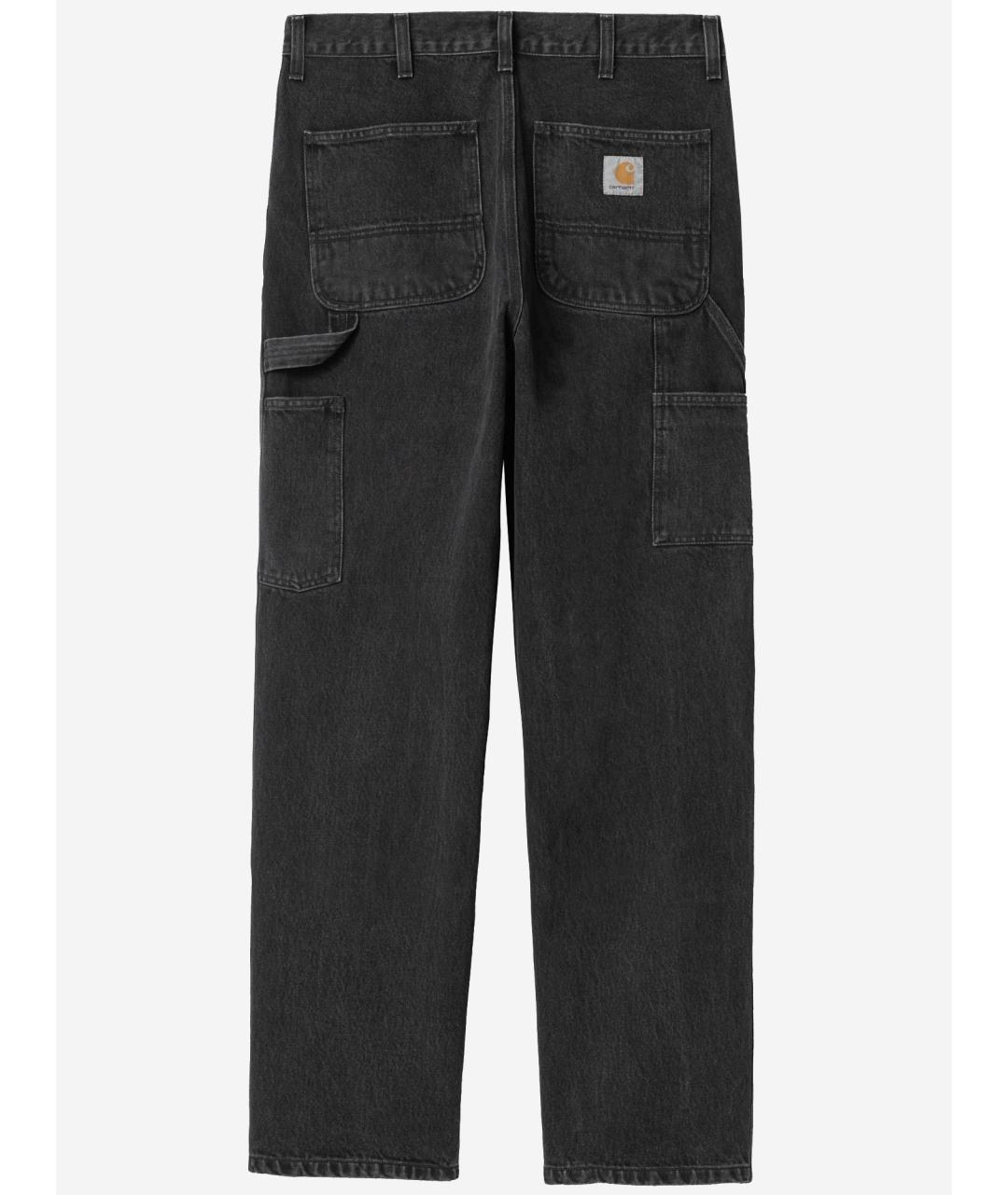 CARHARTT WIP Черные хлопковые прямые джинсы, фото 2
