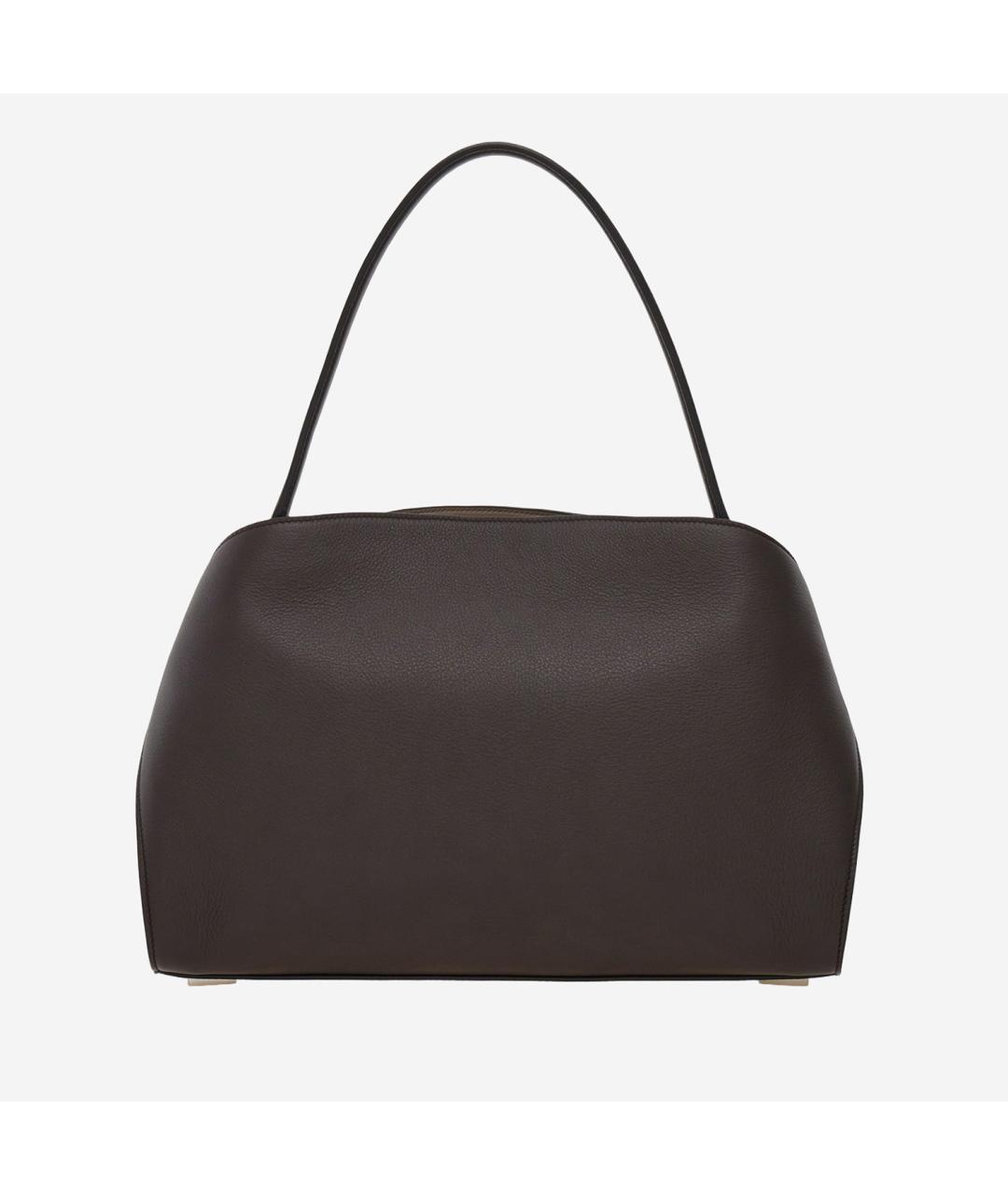 FERRAGAMO Коричневая кожаная сумка через плечо, фото 4