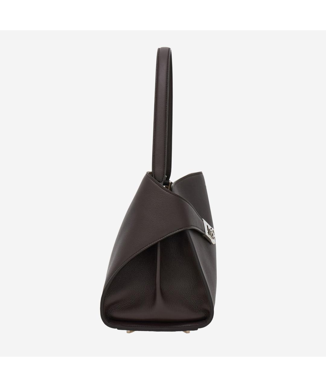 FERRAGAMO Коричневая кожаная сумка через плечо, фото 3