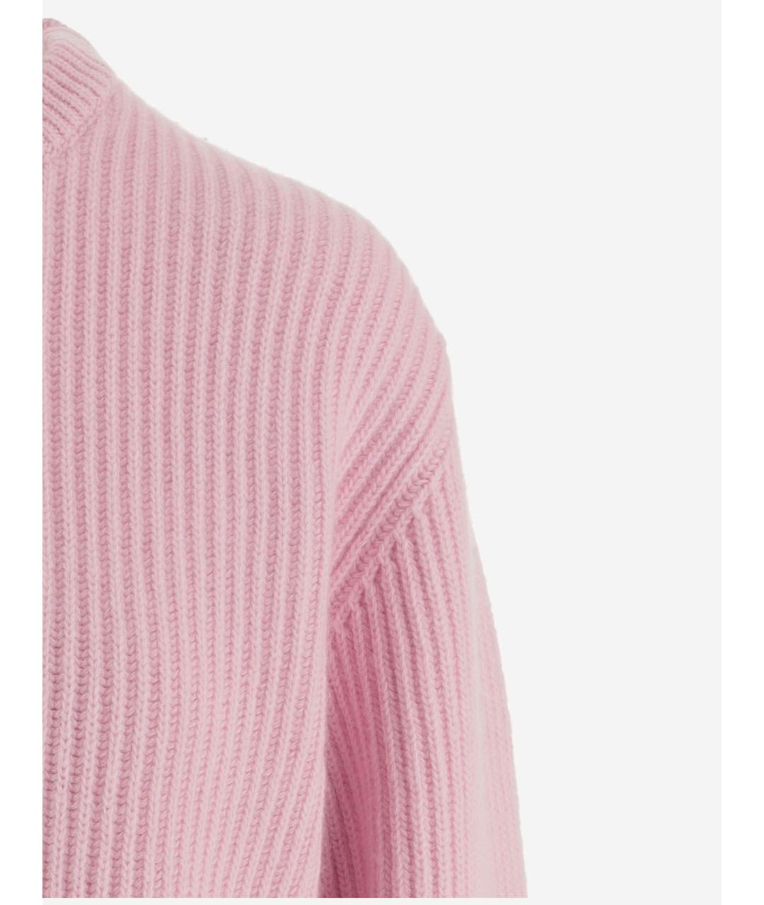 JIL SANDER Розовый шерстяной джемпер / свитер, фото 3