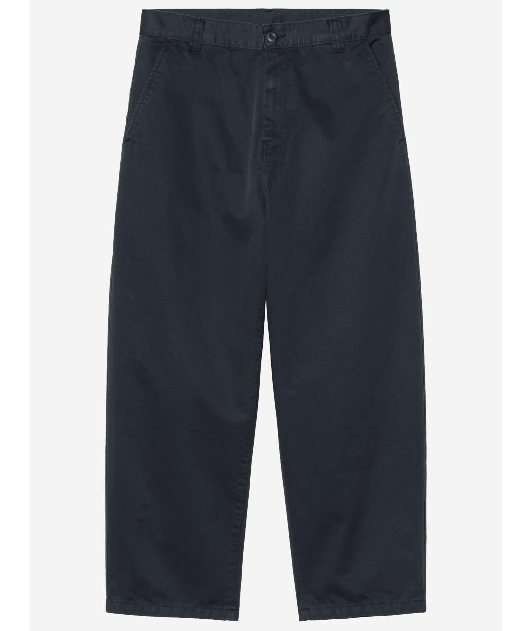 CARHARTT WIP Темно-синие хлопковые повседневные брюки, фото 4