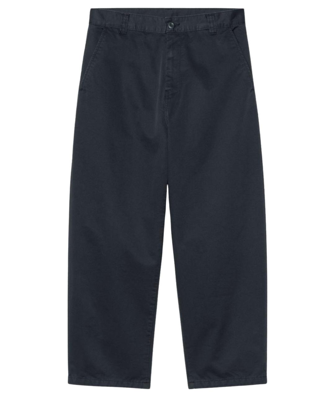 CARHARTT WIP Темно-синие хлопковые повседневные брюки, фото 1