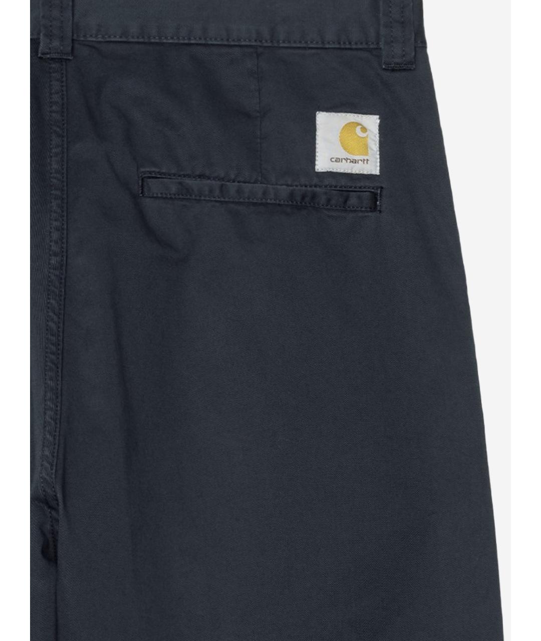 CARHARTT WIP Темно-синие хлопковые повседневные брюки, фото 3