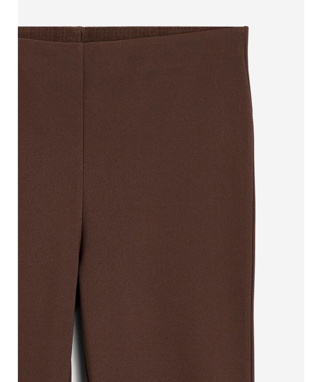 BY MALENE BIRGER Коричневые полиэстеровые брюки широкие, фото 3