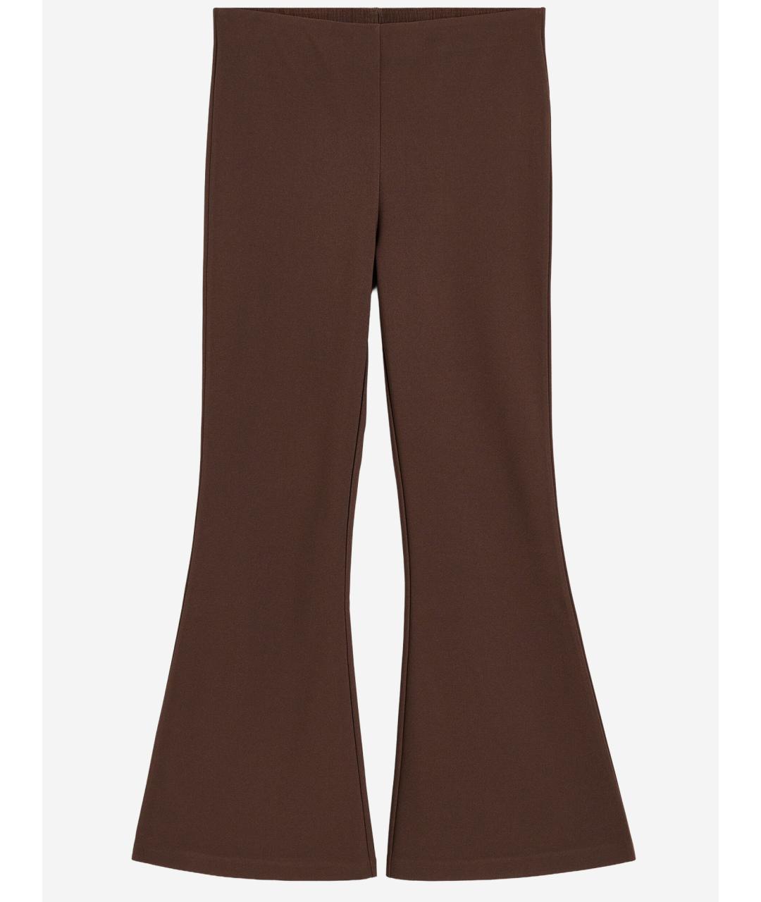 BY MALENE BIRGER Коричневые полиэстеровые брюки широкие, фото 4