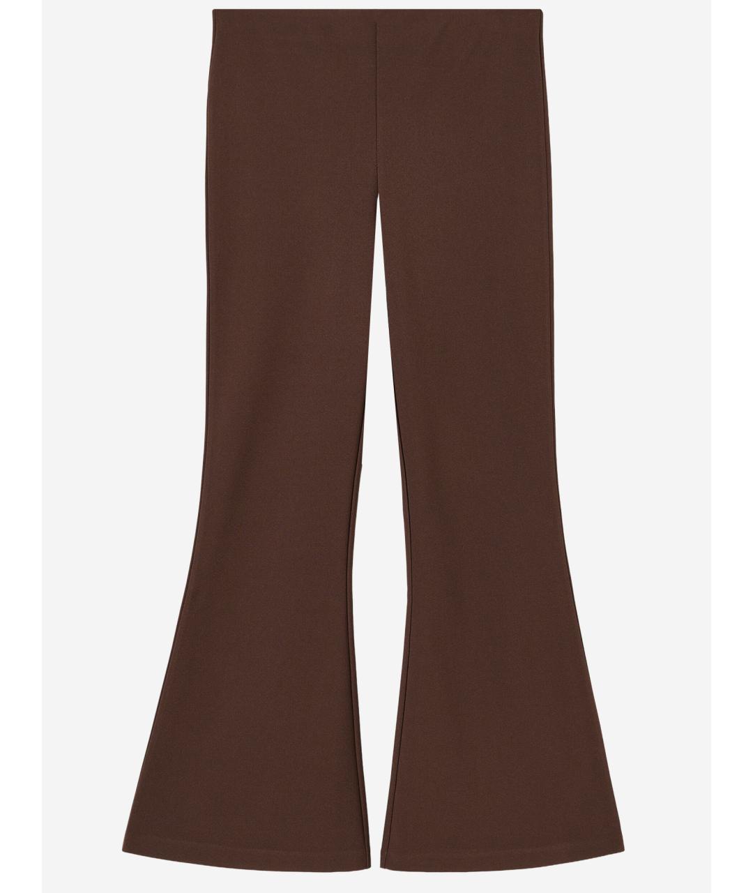 BY MALENE BIRGER Коричневые полиэстеровые брюки широкие, фото 2