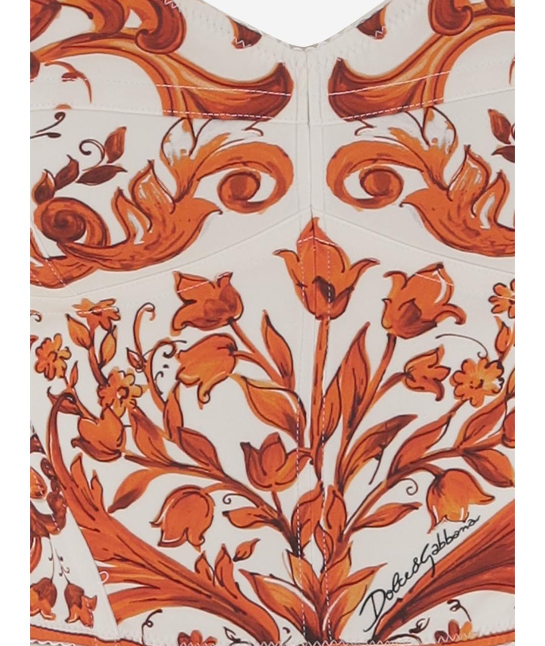 DOLCE&GABBANA Мульти хлопковый корсет, фото 3