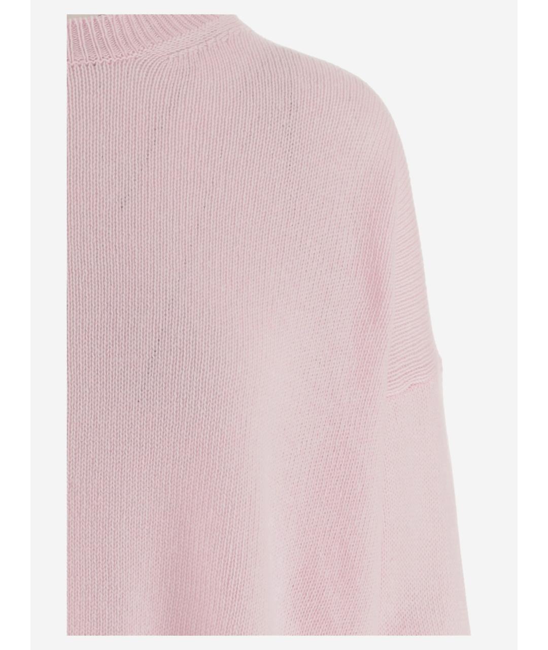 JIL SANDER Розовый кашемировый джемпер / свитер, фото 3