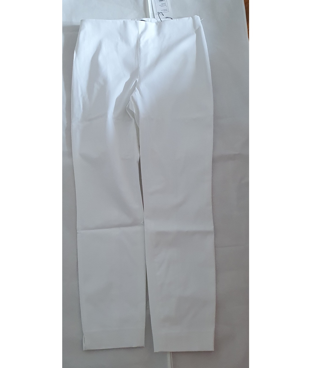 THEORY Белые хлопковые брюки узкие, фото 7