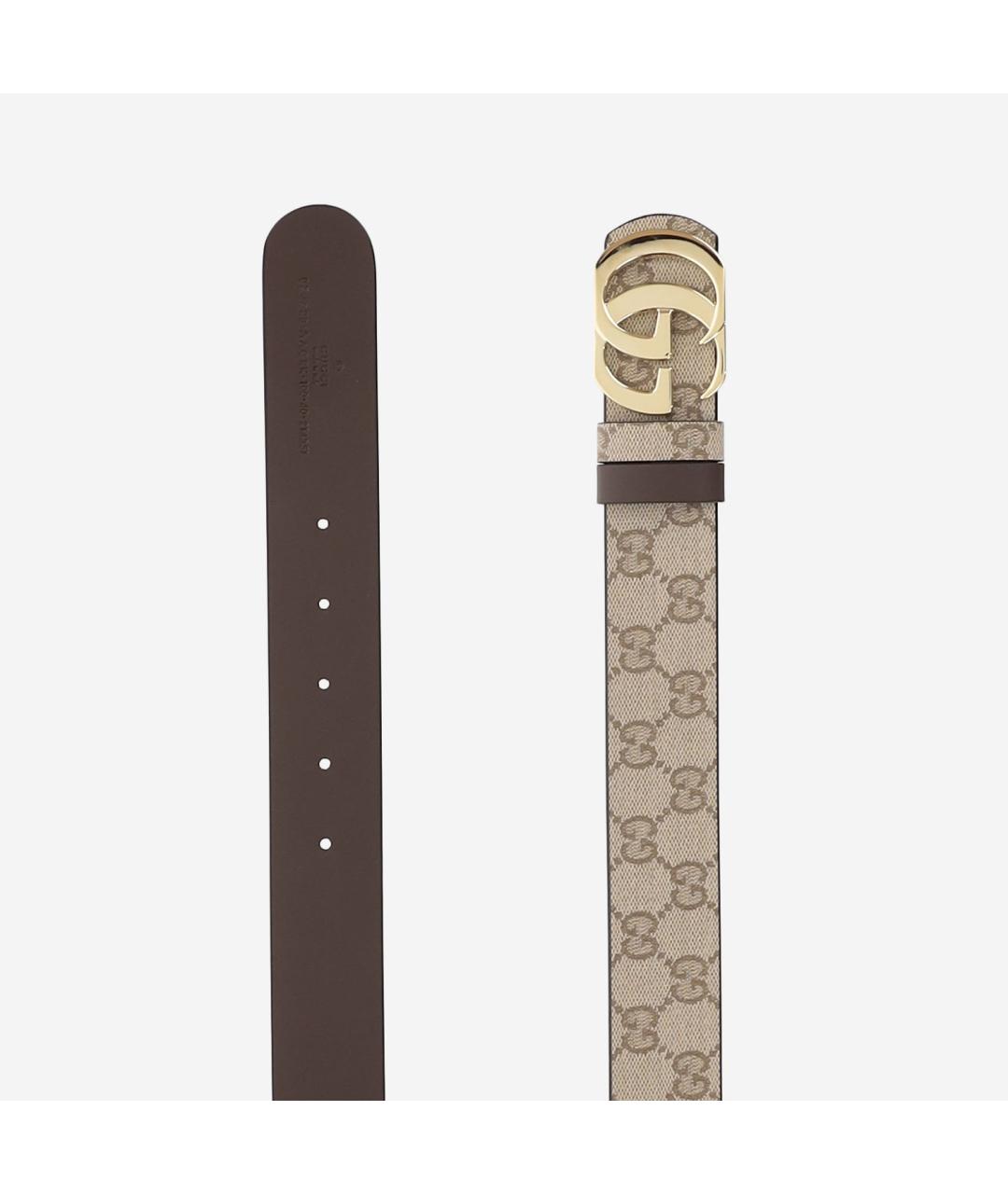 GUCCI Бежевый ремень, фото 1
