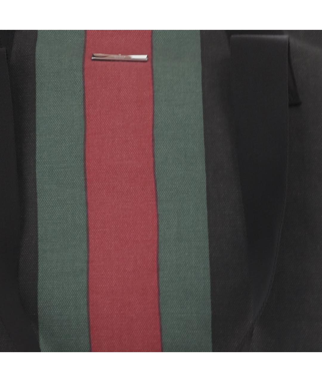 GUCCI Черная хлопковая сумка тоут, фото 4