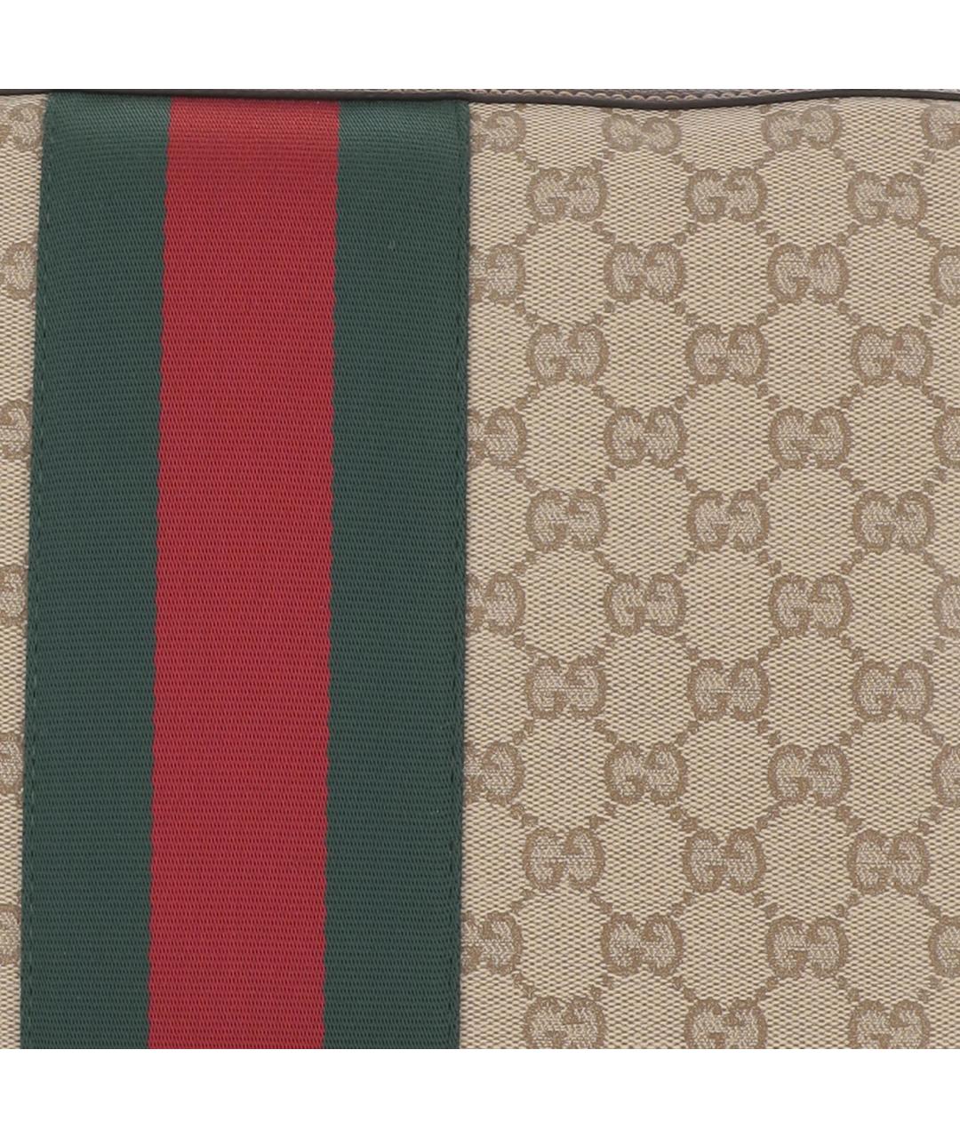 GUCCI Бежевая хлопковая сумка на плечо, фото 4