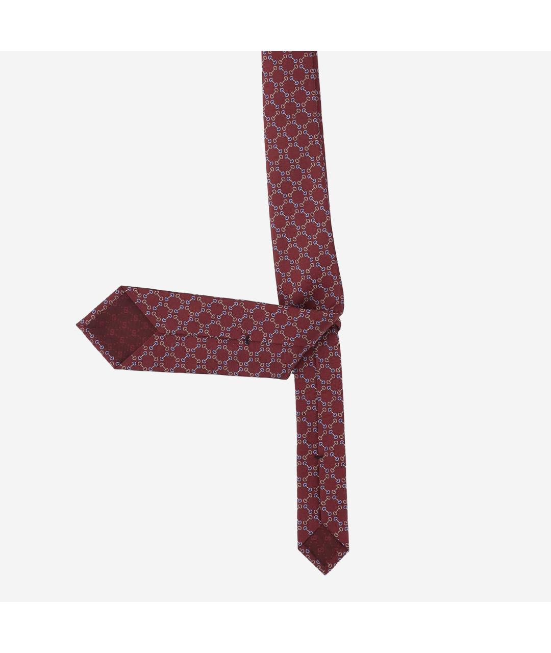 GUCCI Красный шелковый галстук, фото 2
