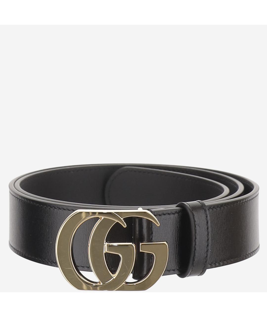 GUCCI Черный кожаный ремень, фото 1