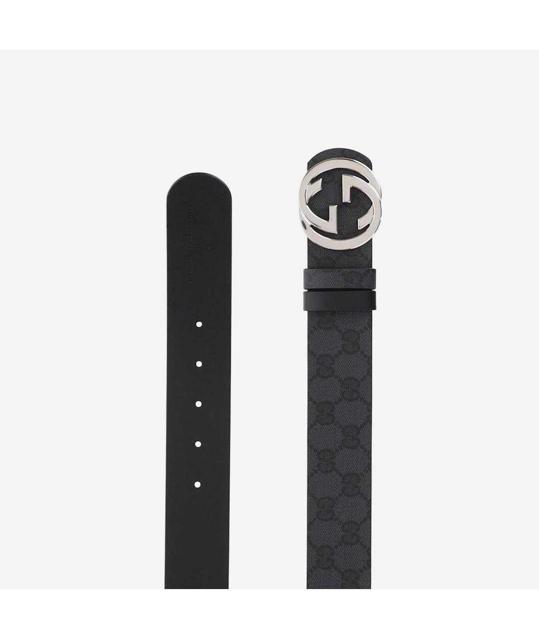 GUCCI Черный ремень, фото 1