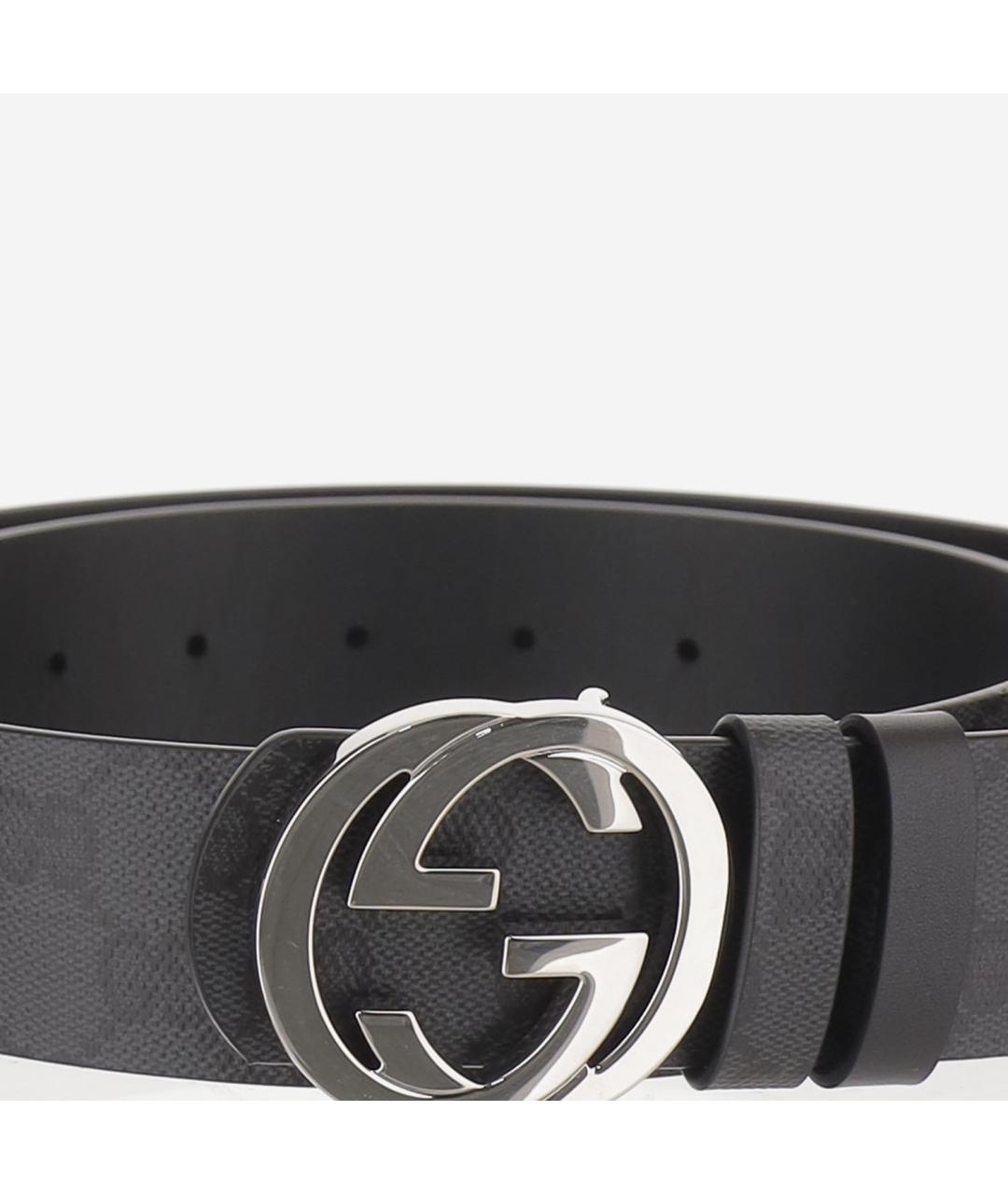 GUCCI Черный ремень, фото 2