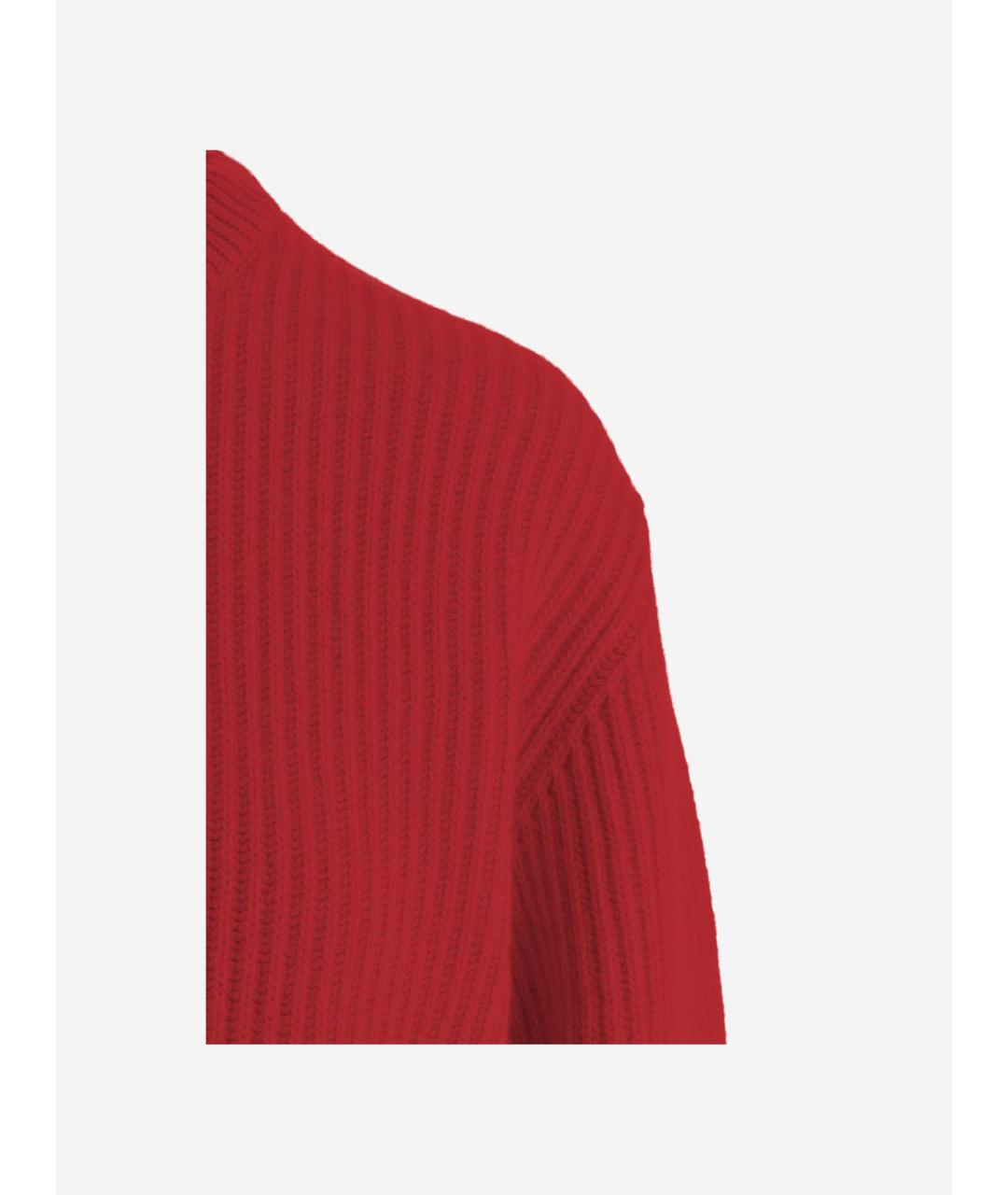 JIL SANDER Красный шерстяной джемпер / свитер, фото 3
