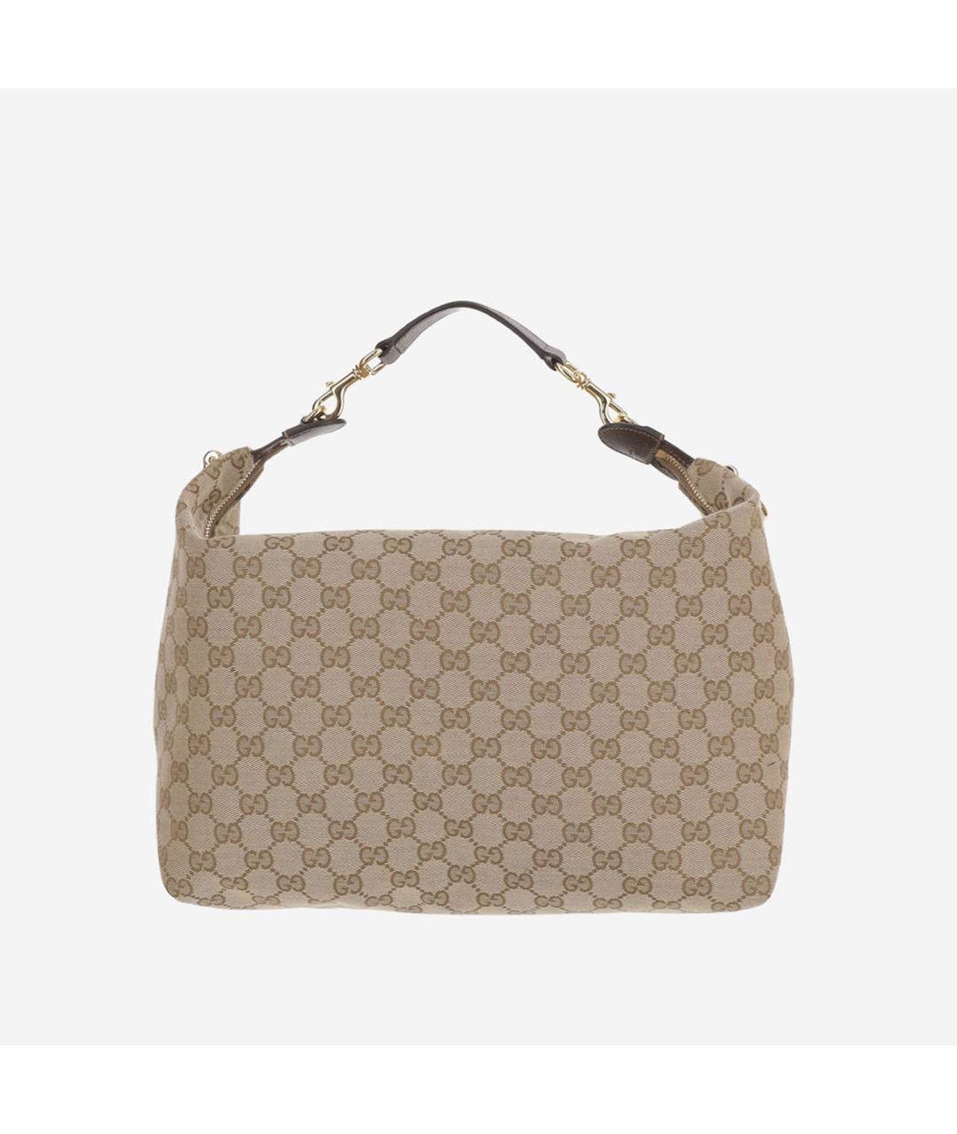 GUCCI Бежевая тканевая сумка через плечо, фото 3