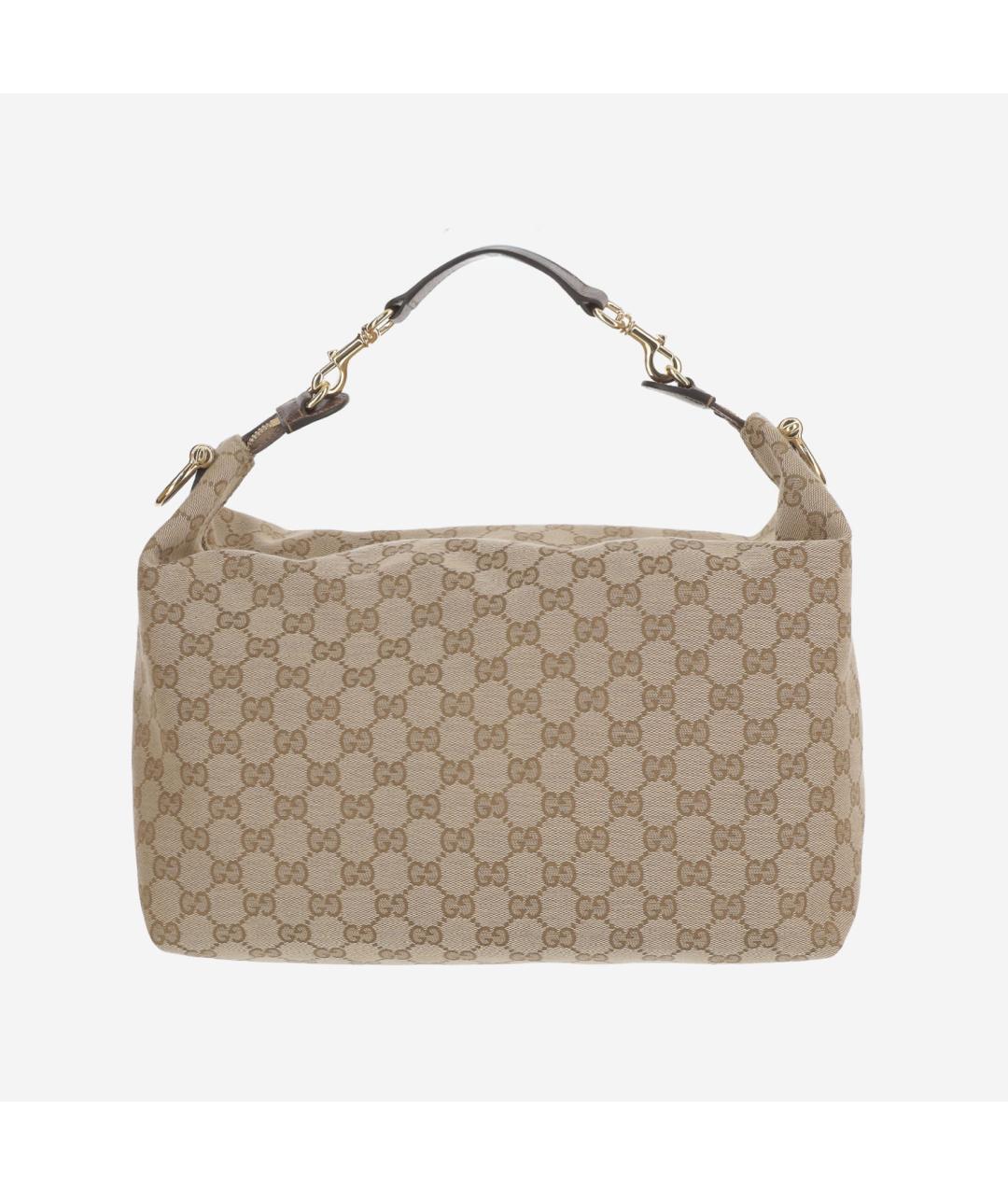 GUCCI Бежевая тканевая сумка через плечо, фото 6