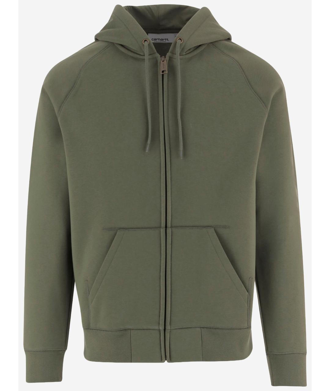 CARHARTT WIP Зеленый хлопковый джемпер / свитер, фото 4