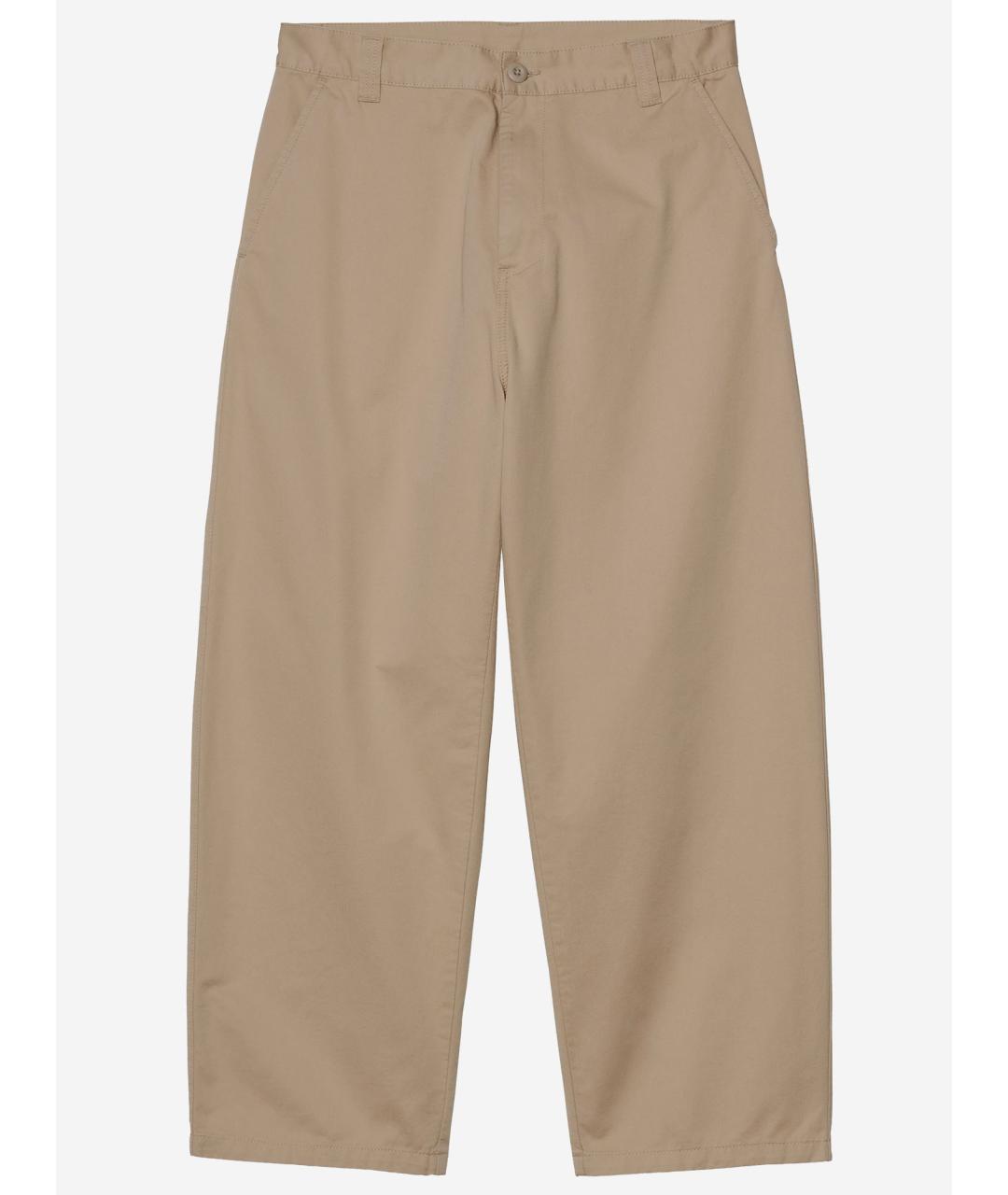 CARHARTT WIP Бежевые хлопковые повседневные брюки, фото 4