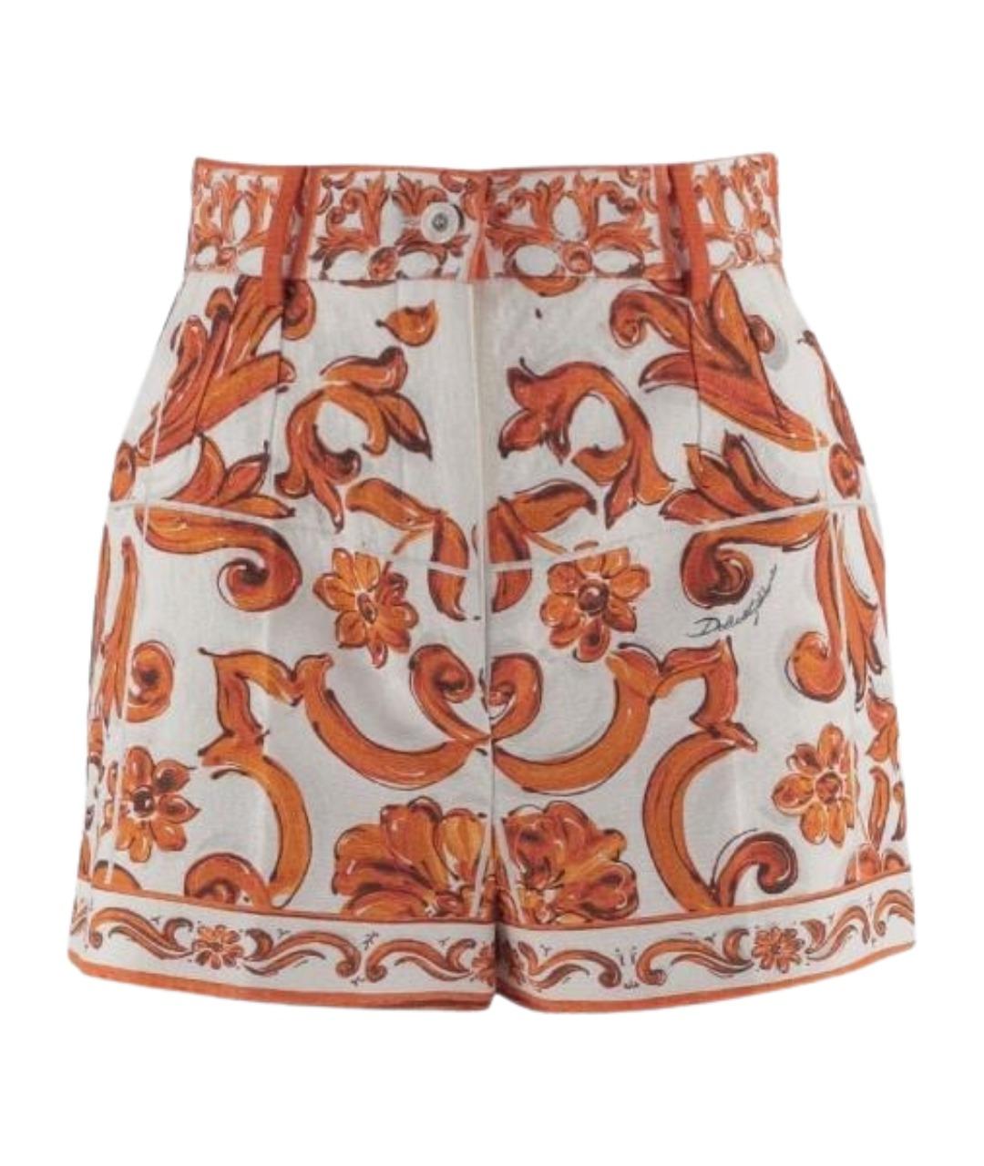 DOLCE&GABBANA Мульти хлопковые шорты, фото 3