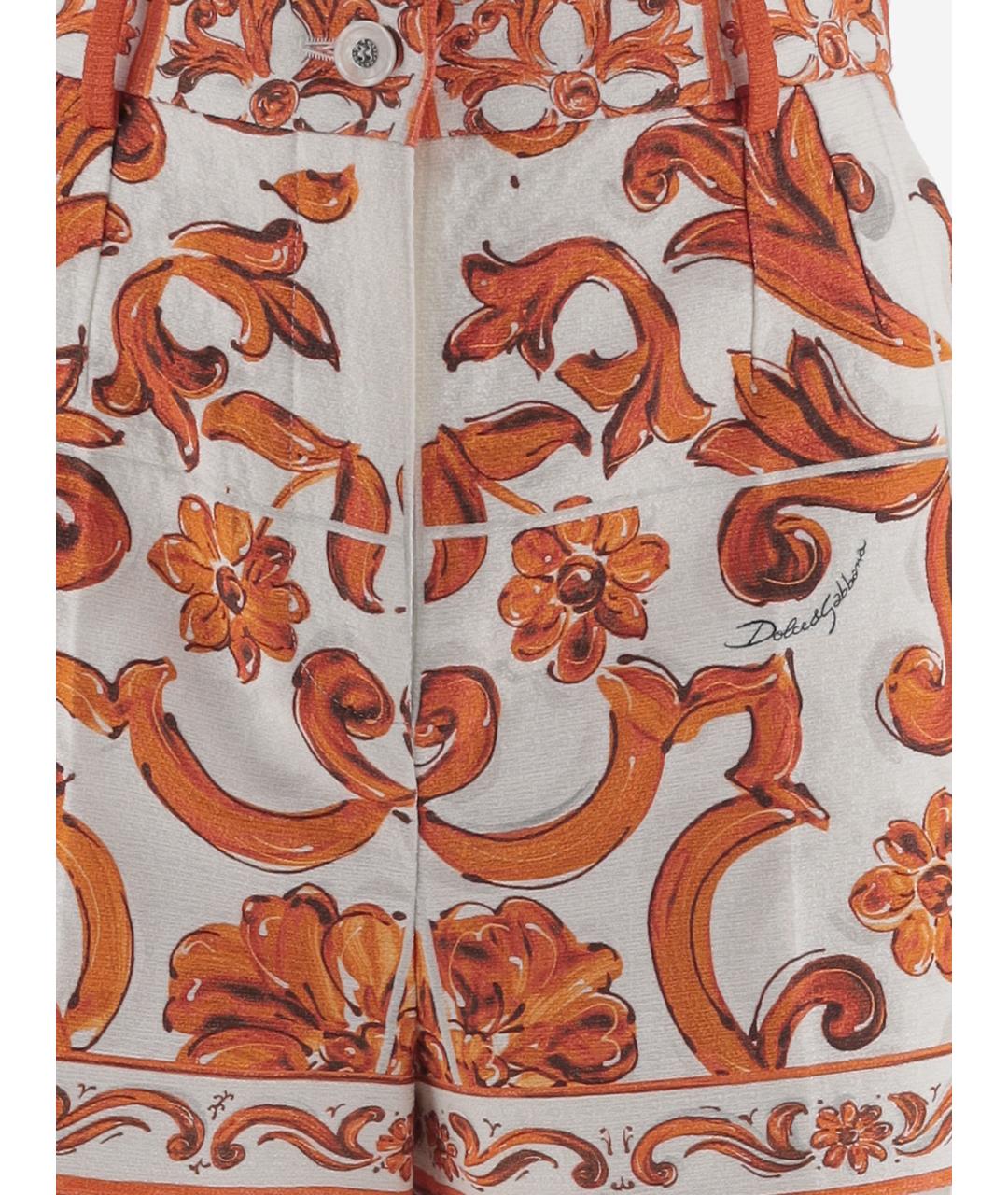 DOLCE&GABBANA Мульти хлопковые шорты, фото 2