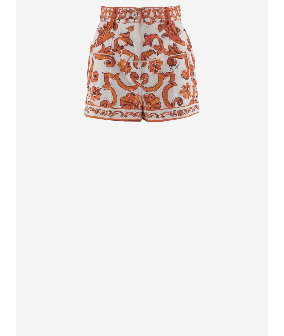 DOLCE&GABBANA Мульти хлопковые шорты, фото 4