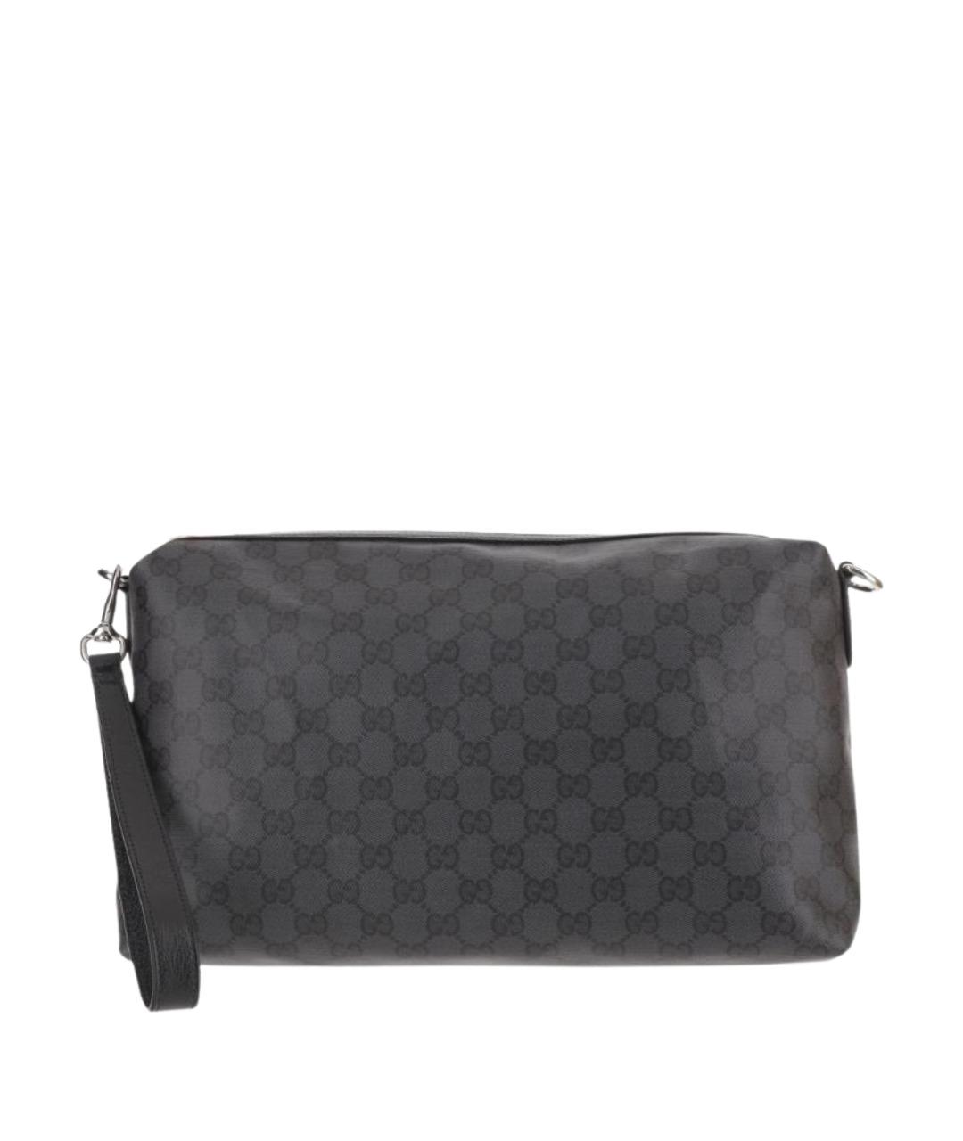 GUCCI Черная хлопковая сумка на плечо, фото 1