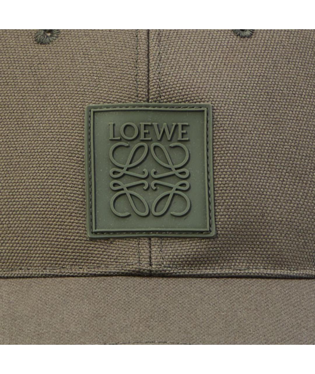 LOEWE Хаки хлопковая кепка, фото 4