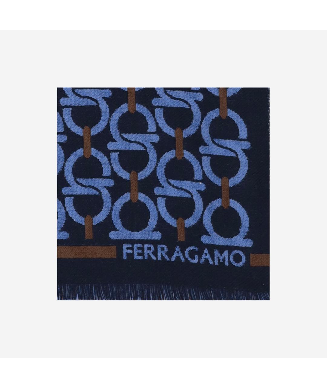 FERRAGAMO Мульти шерстяной шарф, фото 2