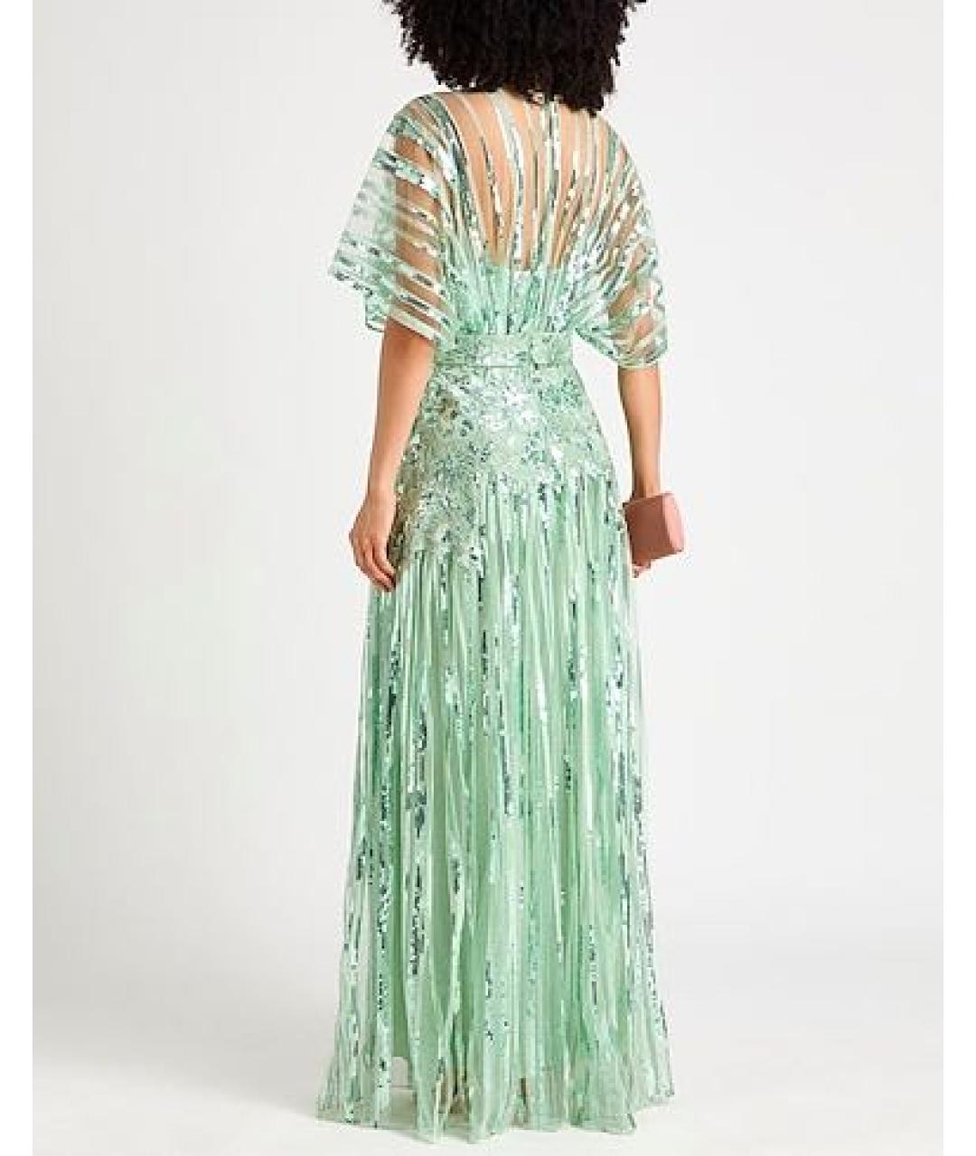 ELIE SAAB Салатовое шелковое вечернее платье, фото 2