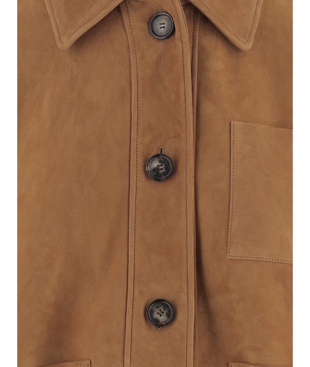 LOEWE Коричневая замшевая куртка, фото 3