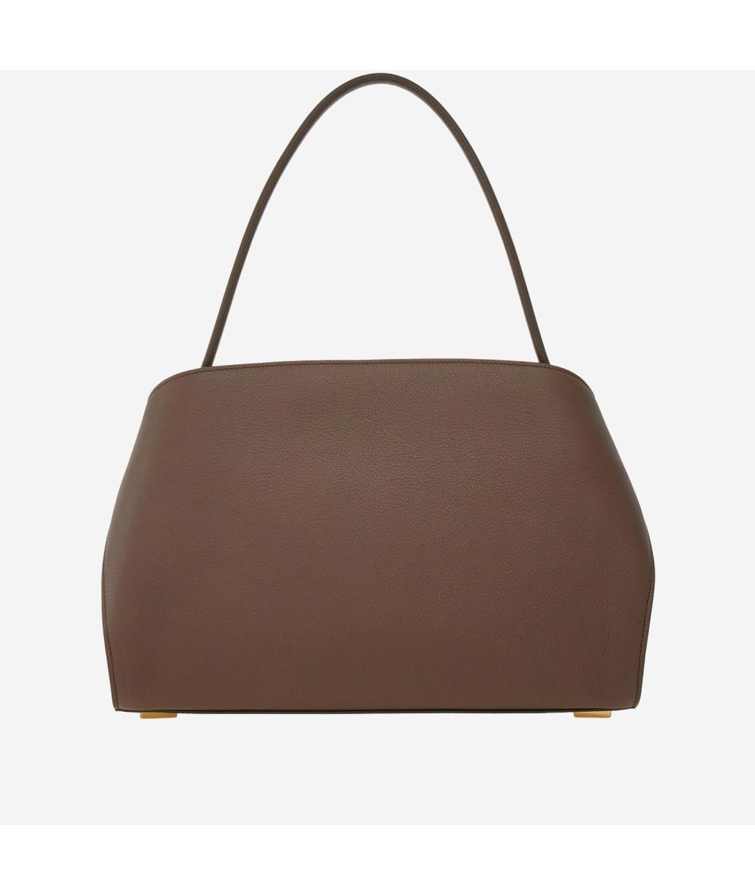 FERRAGAMO Коричневая кожаная сумка через плечо, фото 3