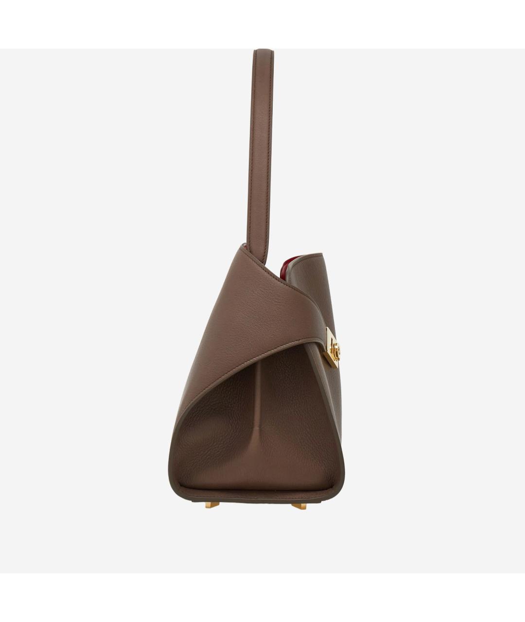 FERRAGAMO Коричневая кожаная сумка через плечо, фото 2